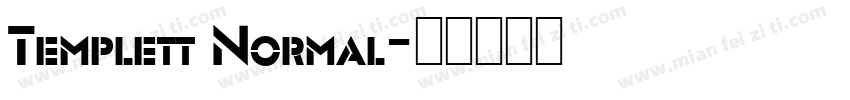 Templett Normal字体转换